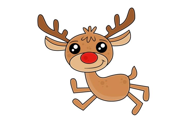 鲁道夫通常被描绘成驯鹿在圣诞节前夕拉圣诞老人的雪橇,尽管他是一个