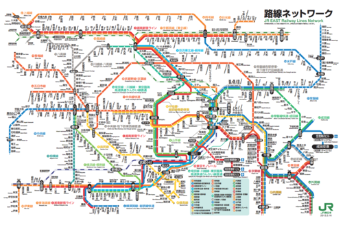 东京都内jr路线图