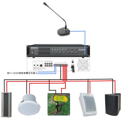jpa-060 店铺背景音乐喇叭扩声4分区合并式定压功放60w功率放大器