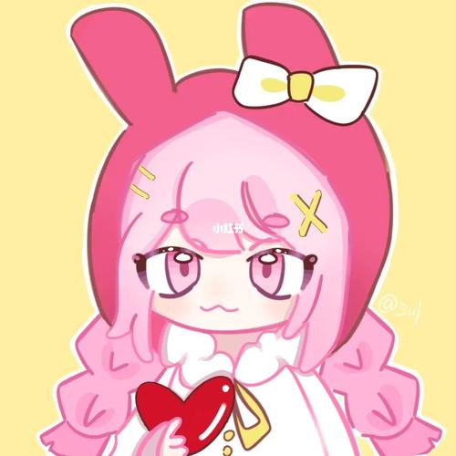 摸一个美乐蒂拟人_美乐蒂_头像_素材_头像