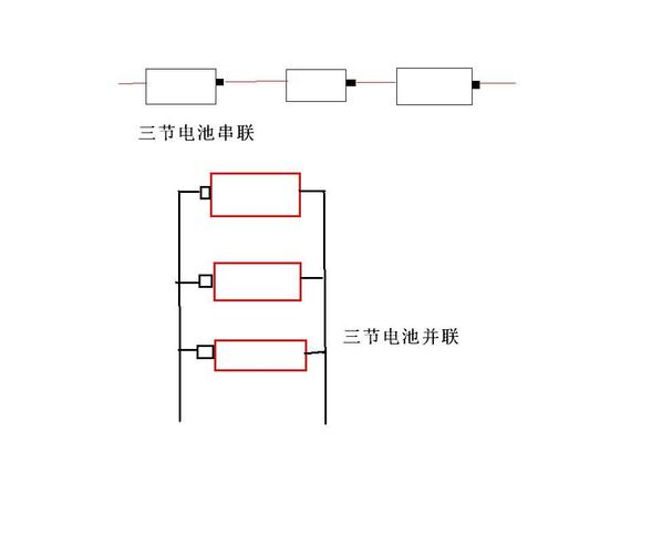 串联并联电池组示意图