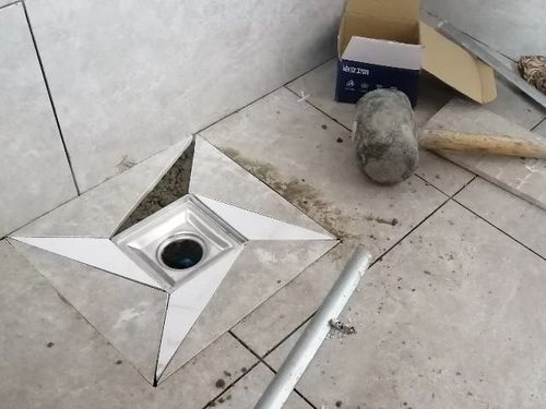 抖音同款双色拼花旋风地漏