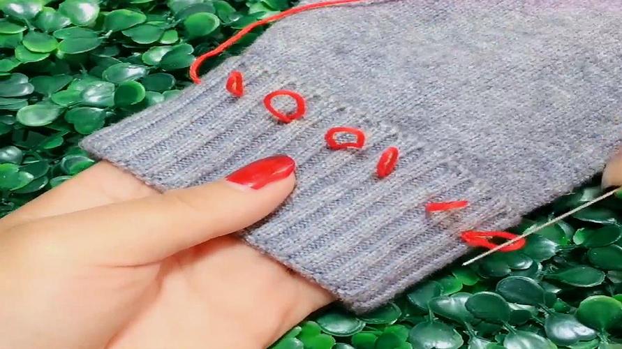 毛衣袖子太长隐形针法让你避免尴尬,这活估计没几个人会