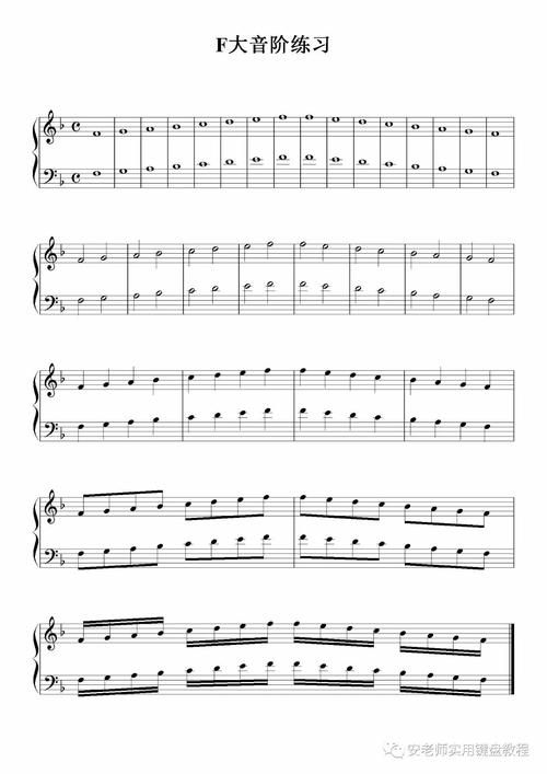 f大调35-左手分解 右手奏法 分解练习4-左手分解练习安老师实用键盘