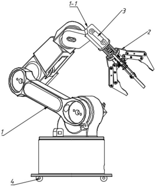 一种物流用工业机械臂抓取夹具