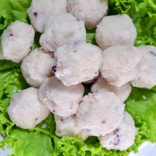 墨鱼丸鱼丸丸子手工鱼圆花枝丸关东煮火锅丸子冷冻食品4包*250g