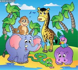 动物世界只有图简笔画