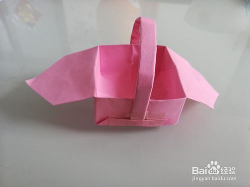 三角形折纸套花篮