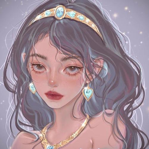 一组超好看的女生头像,画风太惊艳了