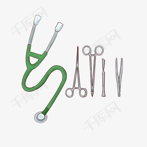 手绘医疗器械矢量插画