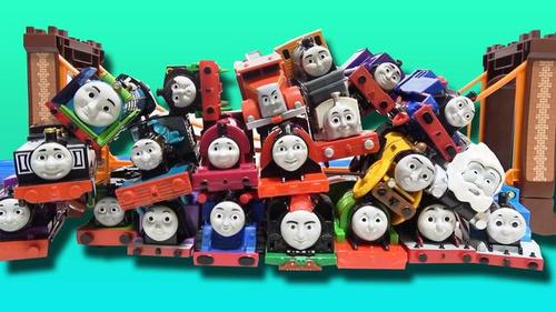 托马斯和它的朋友们,火车轨道套装拆箱玩具大集合