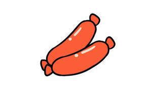               教你画 香肠简笔画