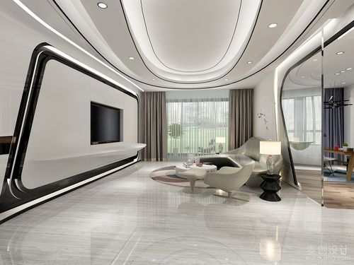 客厅科技感装修效果图