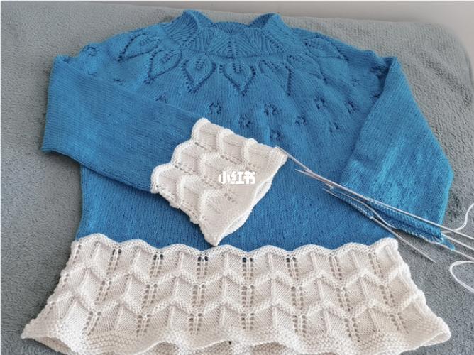 女士圆肩叶子毛衣,袖子花样教程(五)_圆肩_教程_毛衣