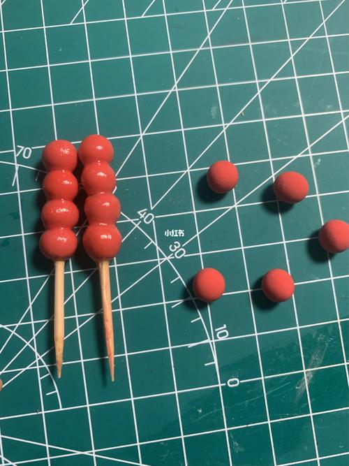 超轻粘土 糖葫芦_粘土_兴趣爱好_手工