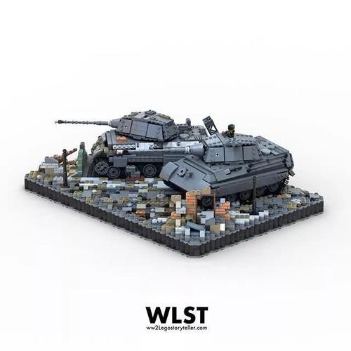 乐高moc作品欣赏:wlst二战经典战车