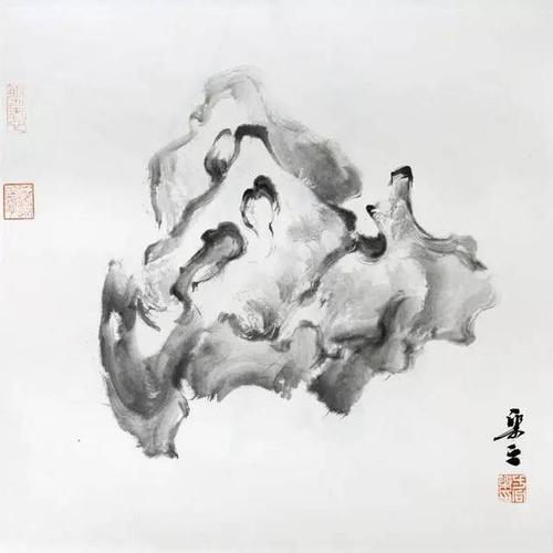 韩斌《湖石 no.4》11.5*76cm 2016