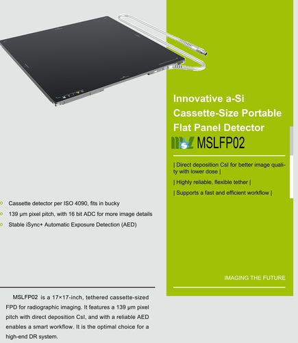 4. cassette-size flat panel detector