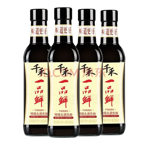 千禾 酱油 一品鲜 特级生抽 厨房酱油 炒菜凉拌 料理调味500ml-4