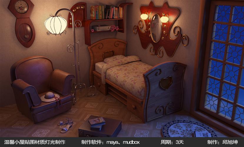 工具:maya,ps,arnold,nuke 独立制作完成场景