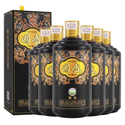 白酒贵州杜酱黑金53度香型500ml6瓶整箱送礼国产白酒