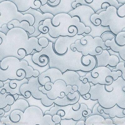 故宫祥云花纹图案手抄报 手抄报模板大全