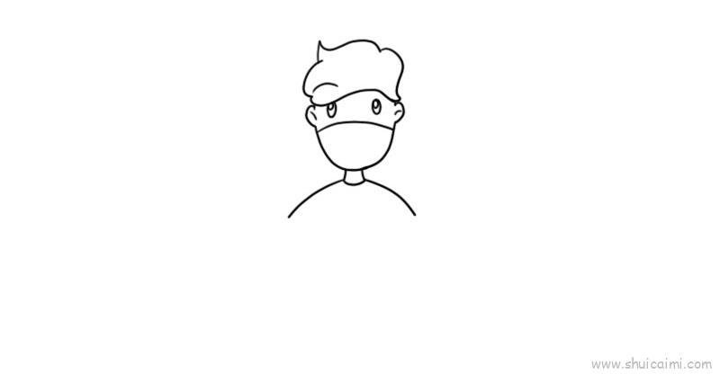 抗战疫情儿童画怎么画抗战疫情简笔画简单又好看