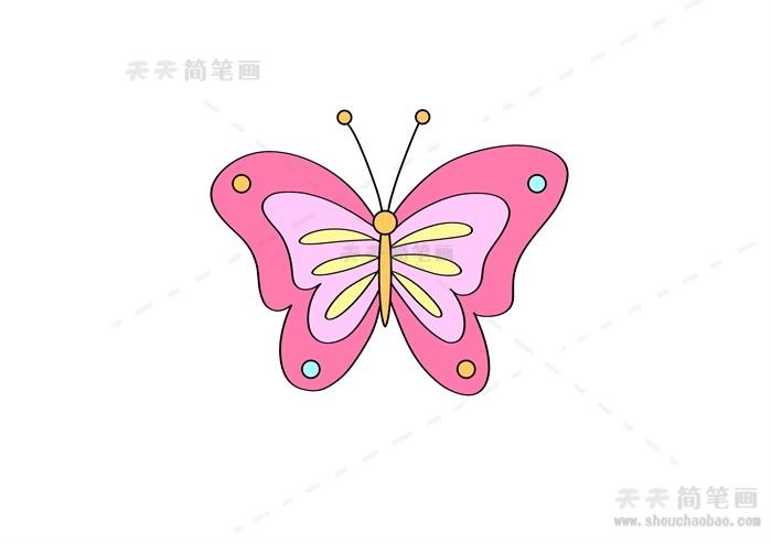 简笔画幼儿园简笔画蝴蝶怎么画儿童画小蝴蝶简笔画教程