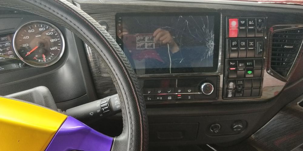 解放jh6牵引车导航一体机车载中控外屏手写电容触摸内屏液晶屏薄利