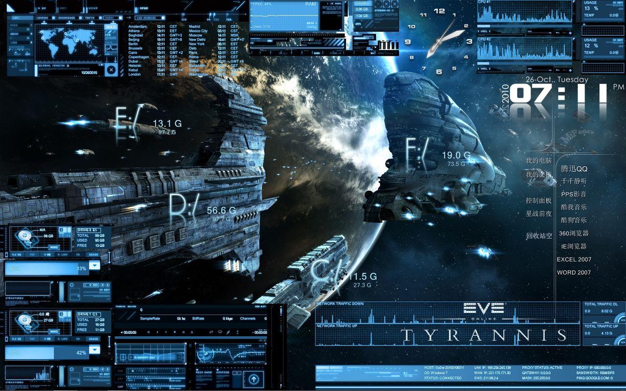 电脑桌面科幻壁纸_3d电脑科幻高清壁纸_科幻高科技