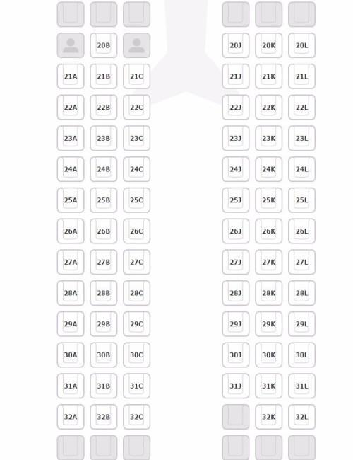 机型:320经济舱哪个位置好