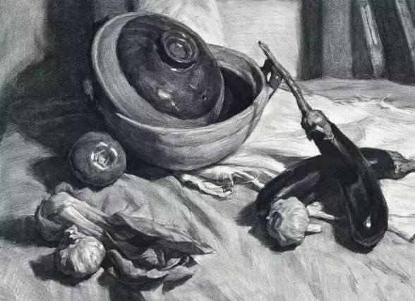 静物素描画不好?掌握下面四步让你飞!
