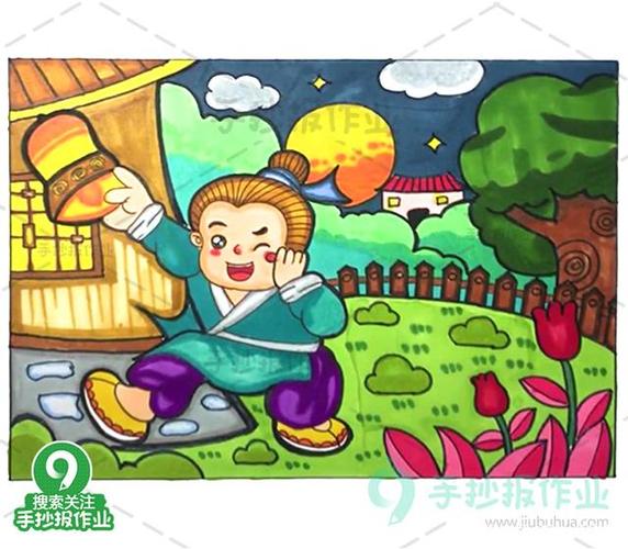 成语故事卡通画之掩耳盗铃教程,让成语故事"活"起来