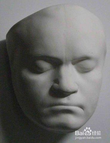 素描石膏贝多芬面相的画法