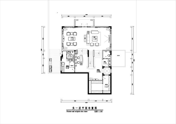 地下一层设计了雪茄吧及红酒品鉴区,周围在石材的背景墙与圆形造型的