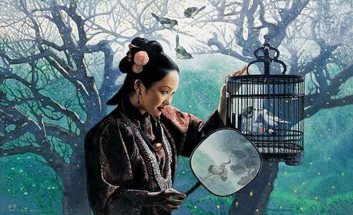 【油画】名家画笔下的《女人·鸟笼》_长篇视觉_百度空间
