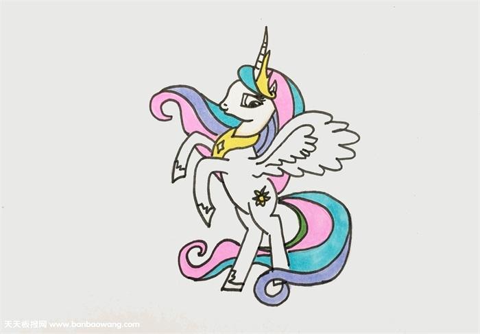 小马宝莉里面的宇宙公主怎么画