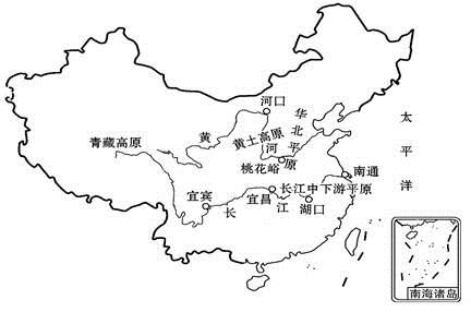 黄河和长江的干流简笔画