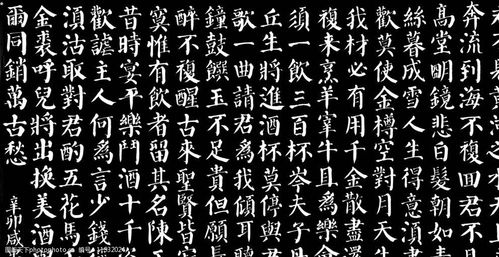 咸忠大楷颜体李白习作《将进酒》图片