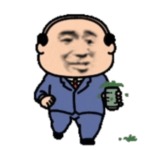 很沙雕的西装秃头怪_表情