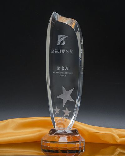 此款奖杯适合优秀职业经理人,优秀员工个人的颁奖