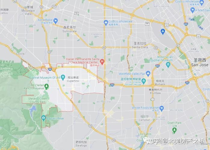 库比蒂诺(cupertino)坐落于旧金山湾区的南部,比邻圣何塞(san jose)