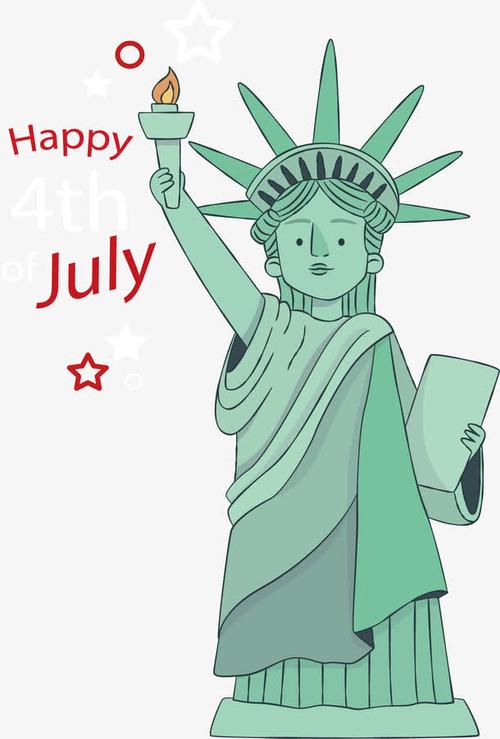 关键词 : 矢量素材,美国,自由女神,火炬,高举自由旗帜