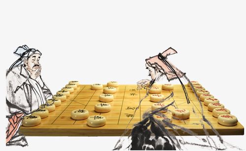 卡通手绘风格下棋五子棋围棋元素
