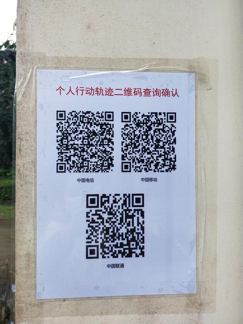请从内地回来的家人们主动扫描以下二维码个人行动轨迹确认是否来自