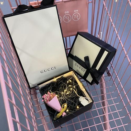 古驰专柜gucci口红包装香水盒子袋子 手提袋纸袋 购物