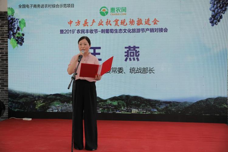 财经 正文 中共中方县委常委,统战部部长王燕,中方县人民政府副县长陈
