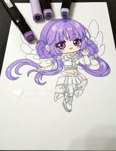 斗罗大陆小舞白沉香手绘线稿简笔画画的日常_绘画_斗罗大陆_手绘_马克