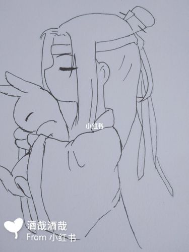 蓝忘机教程_简笔画_简笔画教程_文化_绘画