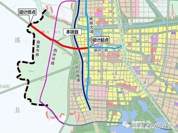 银河一路西延工程规划示意图